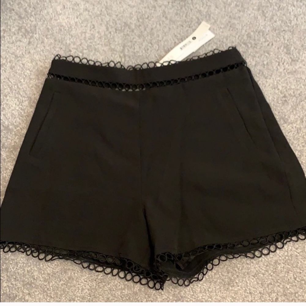Aqua eyelet detailed high waisted short XS